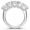 Pompeii3 1 1/2 Ct EX3 Lab Created Diamond Five Stone Wedding Ring 14k White Gold EX3 Lab Created - 2 of 4