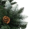 vidaXL Christmas Tree Holiday Decoration Artificial Xmas Tree with Pine Cones - Green and White 5 x 3 ft - 4 of 4
