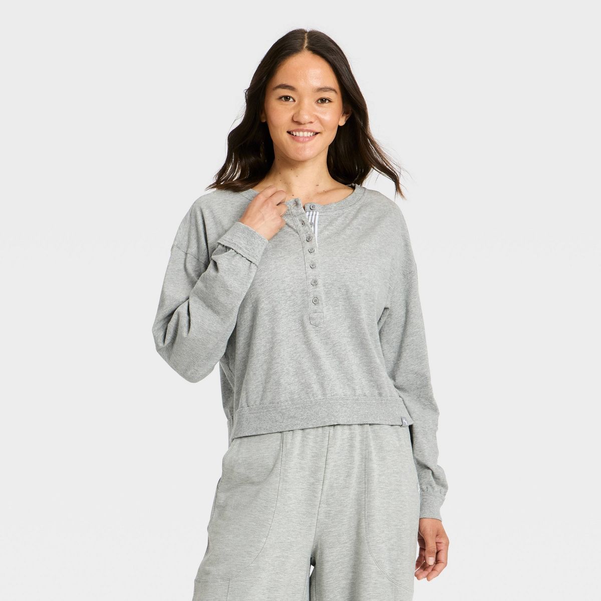 Women's Active Jersey Henley Pullover - JoyLab™ - thumbnail 4