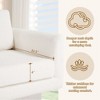 CAVINAS 360° Swivel Chairs, Modern Accent Chair, Thick Padded Single Lounge Sofa Chair, Upholstered Comfy Barrel Chair -Cream (set of 2) - 3 of 4