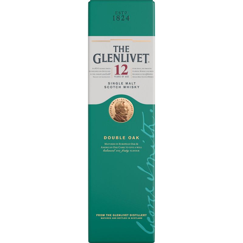 The Glenlivet 12yr Single Malt Scotch Whisky - 750ml Bottle, 2 of 10