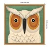 Amanti Art White Owl by Ryan Fowler Canvas Wall Art Print Framed 16-in. x 16-in. - 4 of 4
