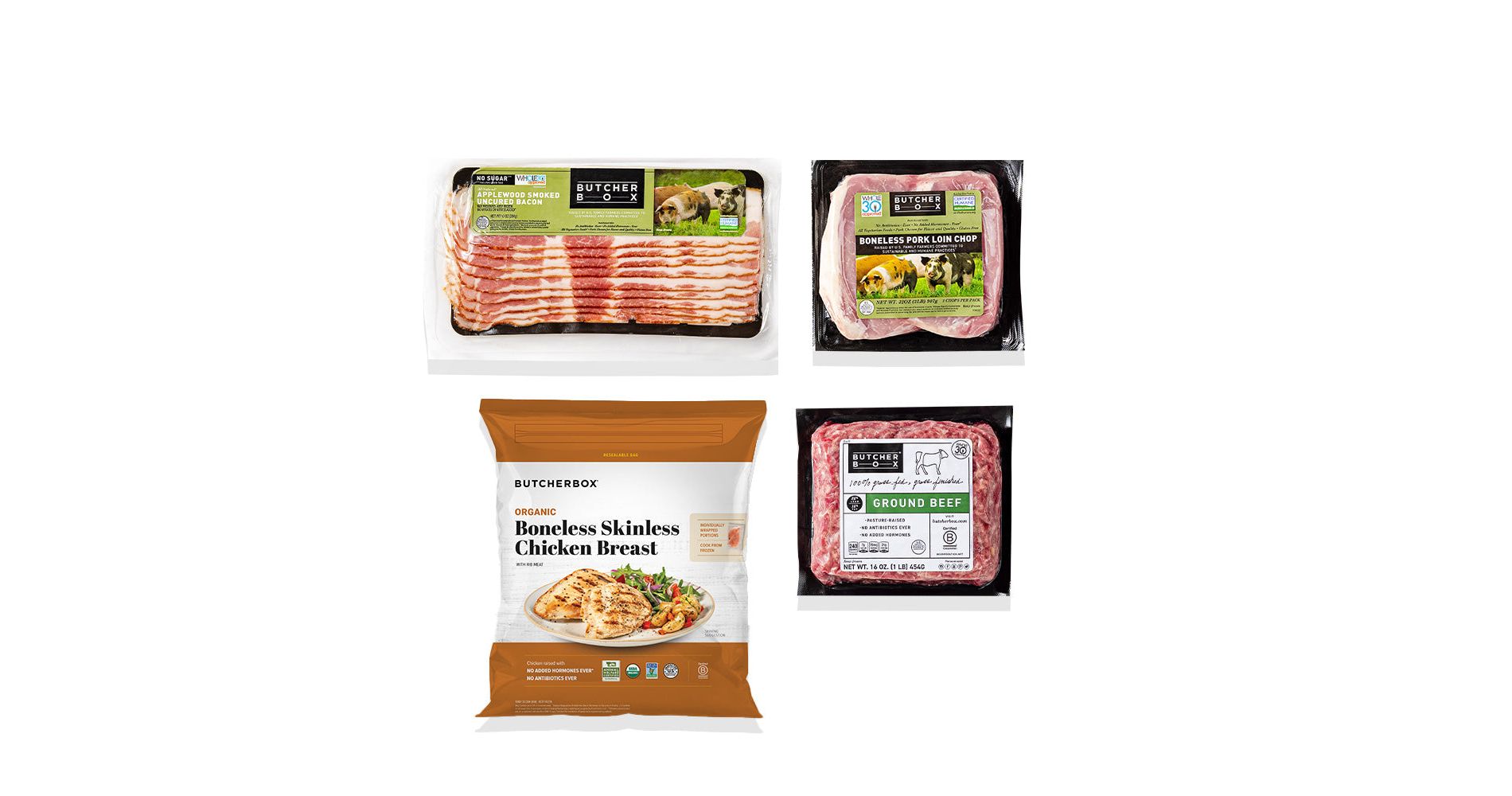 ButcherBox - Classic Cuts Variety Box Chicken, Beef, Pork - Frozen - 5.13 lbs