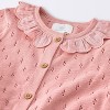 Baby Girls' Rose Pointelle Sweater & Bloomer Set - Cloud Island™ Pink - 3 of 4