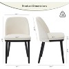 Dining Chair Set of 2, Modern Upholstered Kitchen Chair, Dining Room Chair with Wooden Legs, Accent Chair for Kitchen, Dining Room - 2 of 4