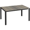 Sapphtopaz Patio Outdoor Table Aluminum Patio Dining Table Outdoor Dining Table Picnic Table with Woven Accents for Garden, Yard, Lawn, Patio - 4 of 4