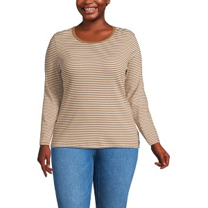 Lands' End Women's Cotton Rib T-shirt - 1 of 3
