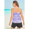 Swim 365 Women's Plus Size Longer-Length Tiered-Ruffle Tankini Top - 3 of 4