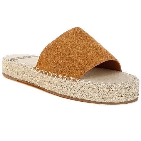 Обувь Rag & Co Womens Huntra Real Soft Leather Espadrille Flatforms 8