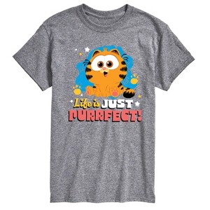 Men's - Garfield - Life Is Just Purrfect Short Sleeve Graphic T-Shirt - 1 of 4