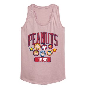 Women's - Peanuts - Peanuts Crew Athletic Graphic Racerback Tank - 1 of 4