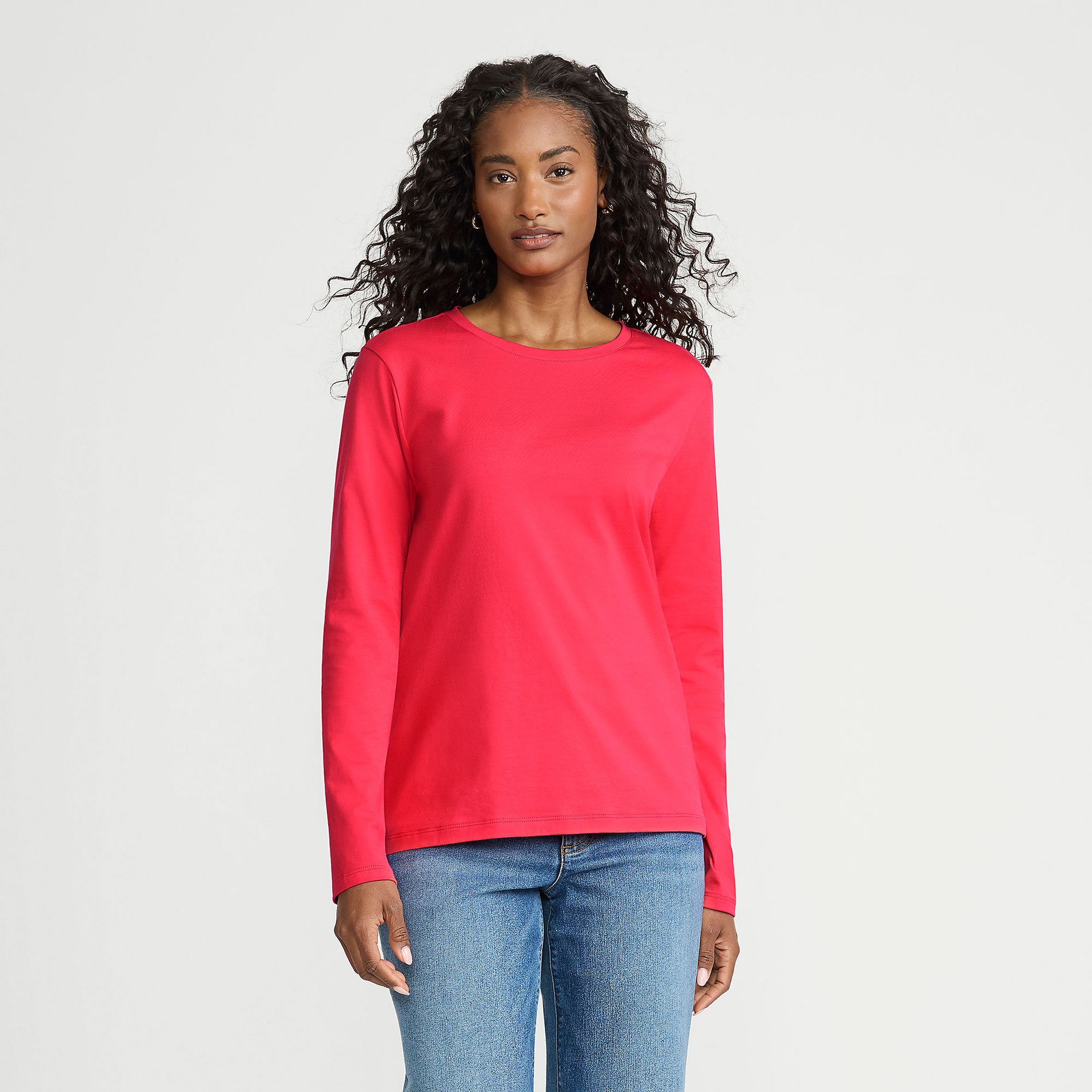 Lands' End Women's Relaxed Supima Cotton T-Shirt