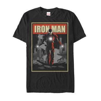 Men's Marvel Iron Man Shadow Poster T-Shirt