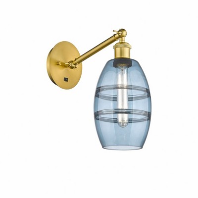 Vaz - 1 Light Arm Adjusts Up and Down Wall Sconce In Industrial Style-8.13 Inches Tall and 5.88 Inches Wide