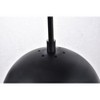 Elegant Lighting Eclipse 7 Lights Black Pendant With Frosted White Glass - 3 of 4