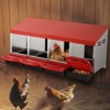 VEVOR Chicken Nest Box, 4-Compartment, 15 to 30 in Stable & Corrosion-Resistant Metal Nesting Boxes with Inclined Nesting Boxes, Bottom Holes - 2 of 4