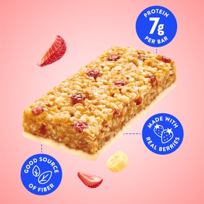 LUNA Bar Gluten Free Strawberry Banana Fiber Granola Protein Bars - 10.14oz/6ct