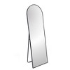 FURNIinspire Full Length Mirrors Metal Arch Stand Sleek Contemporary Decor for Modern Stylish Bedroom Spaces, Black, 76.3"*32.2"*2.6" - 3 of 4