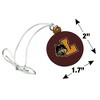 Loyola University Chicago Primary Logo Mini Small Tiny Wood Christmas Tree Holiday Ornament - 4 of 4