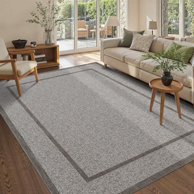 Indoor Rug Washable Living Room Carpet for Indoor Patio Porch Waterproof Easy Cleaning Non Shedding Area Rugs