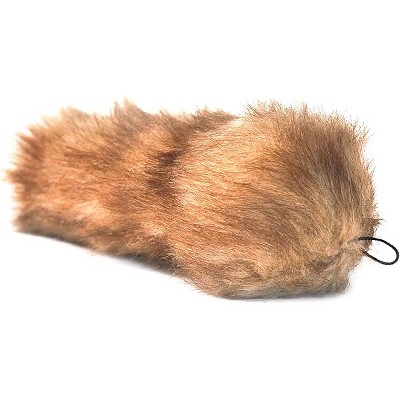ZippyPaws Bushy Throw Squeaky No Stuffing Plush Dog Toy, Fox