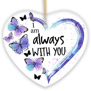 Artistic Butterfly Always with You Ornament, Christmas Memorial Gift| OrnamentallyYou - 1 of 4