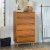 Saracina Home Mid Century Modern Contoured 5 Drawer Chest of Drawers - image 2 of 4