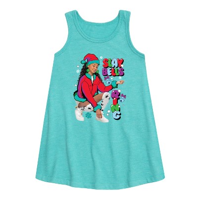 - Nickelodeon - Slay Bells Ring Graphic Sleeveless Aline Dress