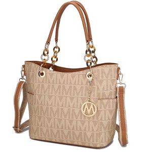 MKF Collection Kissaten Milan “M” Signature Tote Faux Leather Shoulder Bag for Women by Mia K - 1 of 4