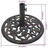 vidaXL Umbrella Base Bronze 26.5 lbs 18.9" Cast Iron - 4 of 4