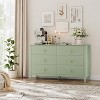Acekool 54" 6-Drawer Fluted Dresser, Modern Storage Chest, Closet or Hallway - 3 of 4