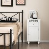 Tangkula Storage Floor Cabinet Bathroom Organizer Floor Cabinet Drawer Kitchen White - 2 of 4