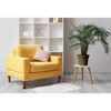 e by design Daisys and Squiggles Decorative Throw Pillow Citral Orange: 16x16 Inch, Polyester Twill, Indoor Use - 4 of 4