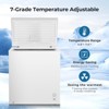 Kismile Deep Freezer, 7.0 Cu.Ft Large capacity freezer, Low noise, 7 temperature settings (White) - 2 of 4