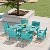 WestinTrends Malibu 7-Piece HDPE Outdoor Dining Patio Table and Chairs Set - 2 of 4