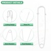 Unique Bargains Sewing Upholstery Spring Lock Blanket Bulk Large Safety Pins 30 Pcs - 2 of 4