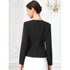INSPIRE CHIC Women's Business Casual Crew Neck Button Down Fitted Long Sleeve Office Blazer - 3 of 4