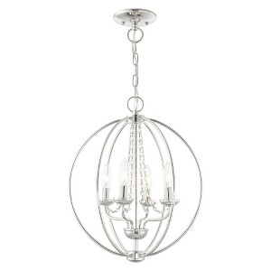 Livex Lighting Arabella 4 - Light Chandelier in  Polished Chrome - 1 of 1