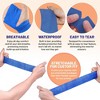 6 Pack Self Adherent Cohesive Tape 2"x5 Yards Blue, Self Adhesive Athletic Wrap for Ankle, Wrist & Knee Sprains, Swelling Relief - 4 of 4