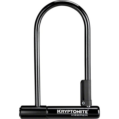 Kryptonite Keeper Standard U-Lock: 4 x 8" 2 Keys and Bracket Included