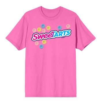 SweeTARTS Logo Crew Neck Short Sleeve Neon Pink Men's T-shirt