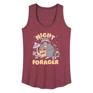 Women's - Instant Message - Night Forager Graphic Racerback Tank - 1 of 4