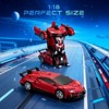 SUGIFT Remote Control Transforming Car with LED Lights and 360° Spin, 2.4GHz RC Robot Vehicle Toy - 3 of 4