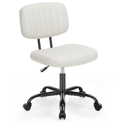 Vatros PU Leather Low Back Task Chair Small Home Office Chair with Wheels