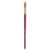 Princeton Velvetouch Filbert Grainer Brush, Synthetic Bristles, Short Handle Mixed Media Paintbrush, Scarlet, Size 3/8 inch, Pack of 2 - 2 of 4
