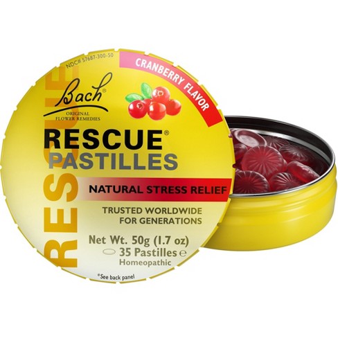 Rescue Patilles Tin Cranberry By Bach - 50 G (1.7 Oz) Pastilles : Target