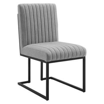 Indulge Channel Tufted Fabric Armless Dining Chair - Modway