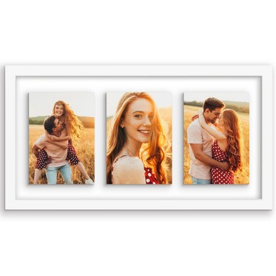 Americanflat Floating Collage Frame - Display Three Photos