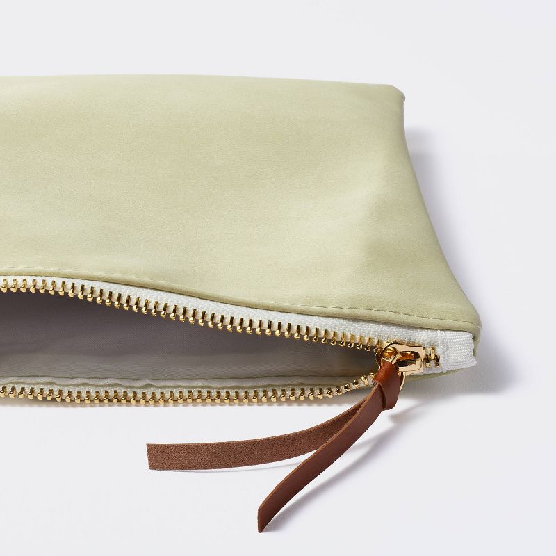 Faux Suede Tablet and Accessory Pouch Sage Green - Threshold&#8482;, 4 of 5