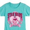 Girls' - Star Wars - Valentine Bb8 Yoda and friends Collegiate Fitted Short Sleeve Graphic T-Shirt - 2 of 4